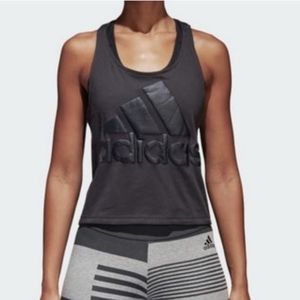 Adidas cropped racerback tank